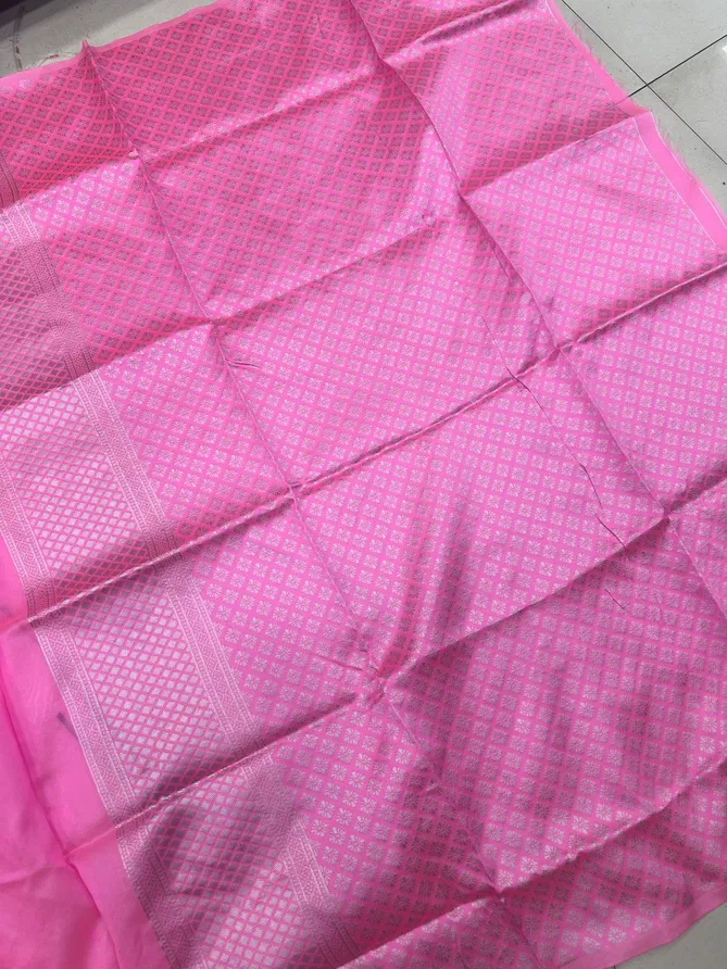 Pink Arya By Aab Soft Lichi Silk Party Wear Saree Orders In India